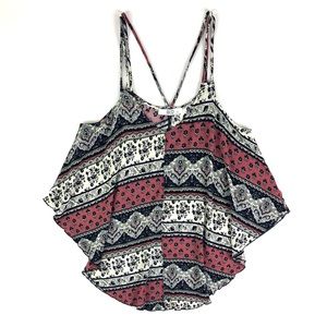 MOD Boutique Damask Print Strappy Tank Top